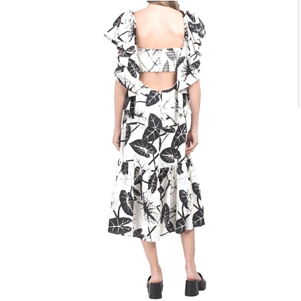 FARM RIO Graphic Leaves Midi Dress - Picture 6 of 16